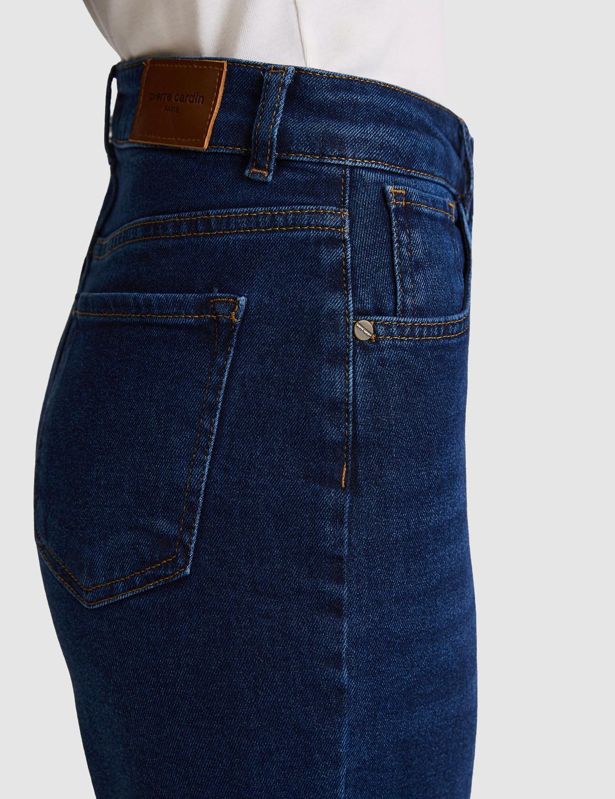 Koyu Mavi Mom High Waist Fit Jean Pantolon - 50318031028