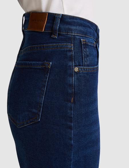 Koyu Mavi Mom High Waist Fit Jean Pantolon - 50318031028