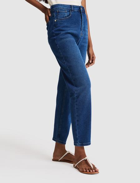 Açık Mavi Mom High Waist Fit Jean Pantolon - 50318254001
