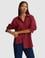 Bordo Oversize Uzun Kollu Gömlek
