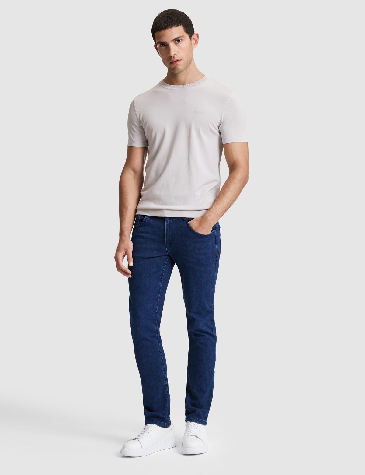 Lacivert Slim Fit Jean Pantolon - 50317280020