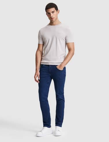 Lacivert Slim Fit Jean Pantolon