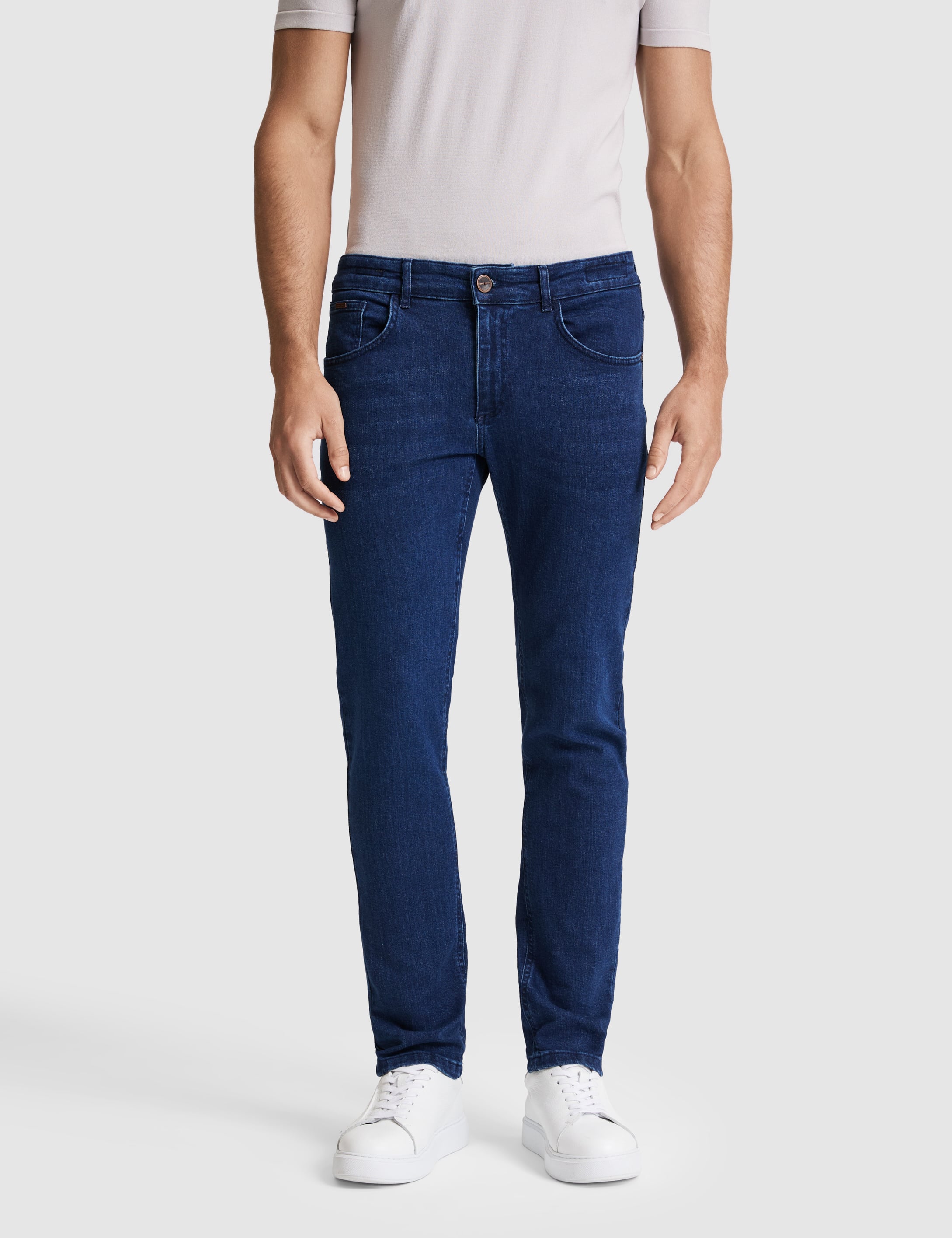Lacivert Slim Fit Jean Pantolon