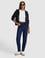 Koyu Mavi Mom High Waist Fit Jean Pantolon