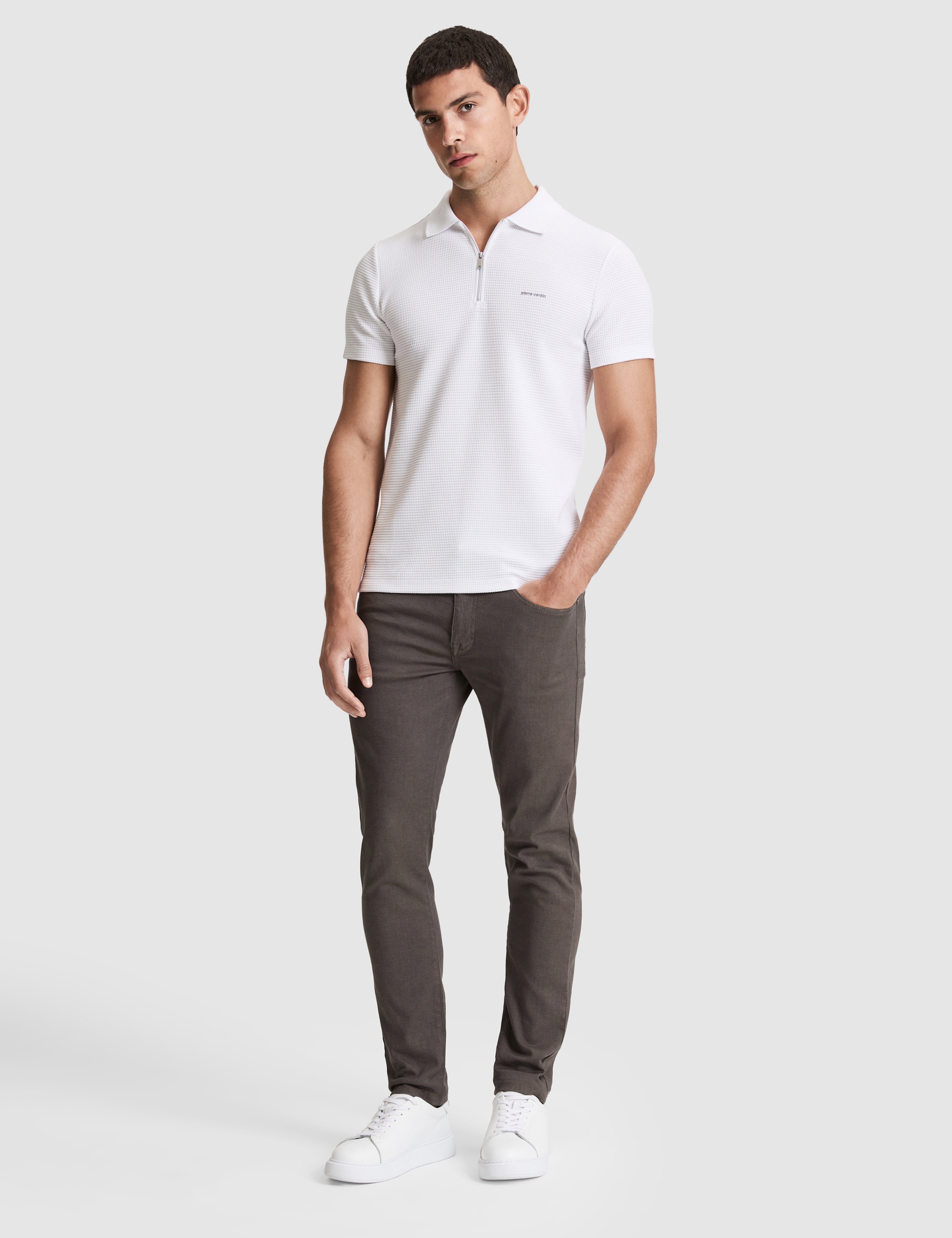 Kahverengi Slim Fit Jean Pantolon
