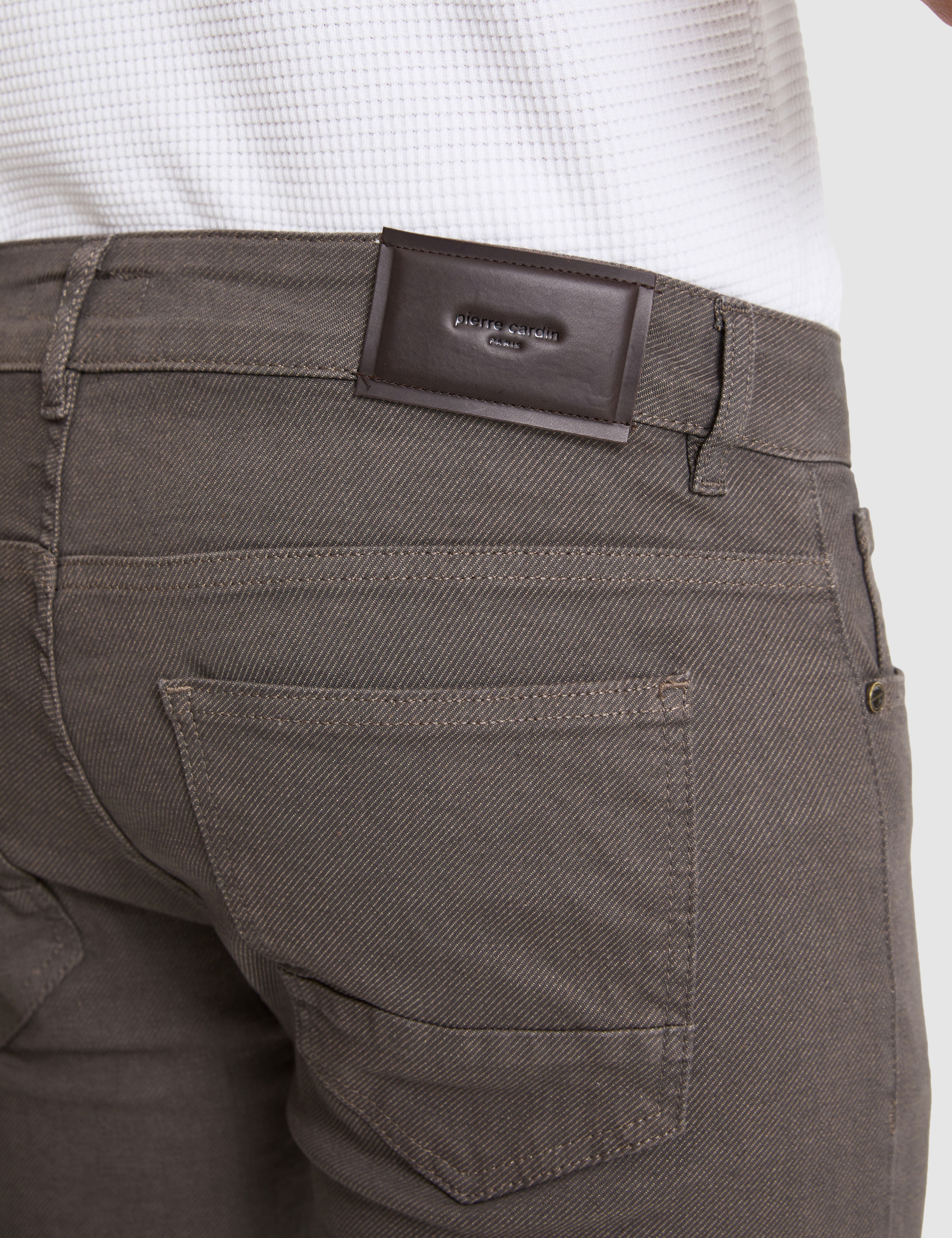 Kahverengi Slim Fit Jean Pantolon