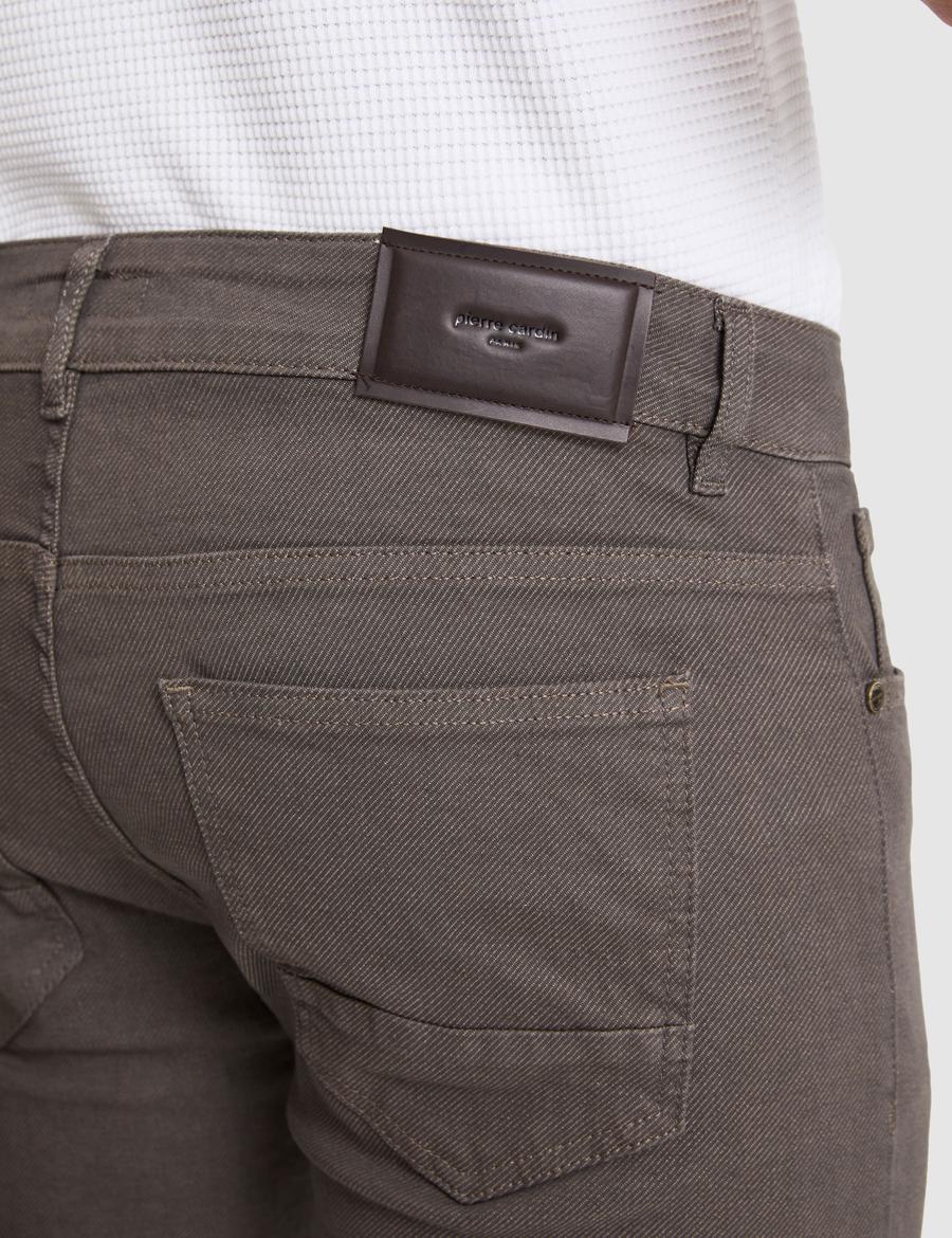 Kahverengi Slim Fit Jean Pantolon