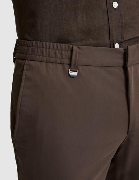 Kahverengi Slim Fit Esnek Bel Klasik Jogger Pantolon - 50325166078