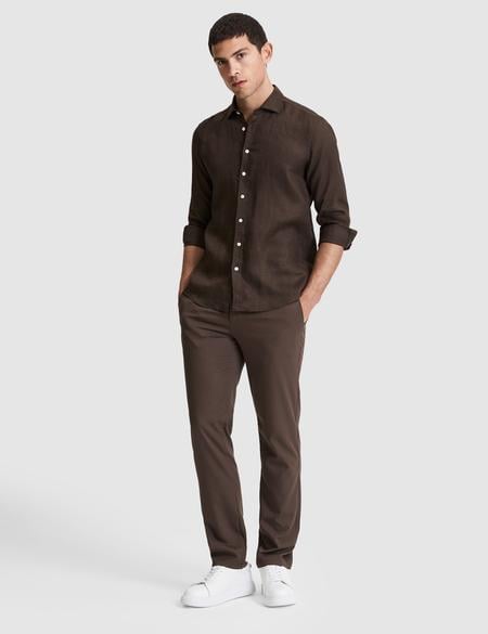 Kahverengi Slim Fit Esnek Bel Klasik Jogger Pantolon - 50325166078