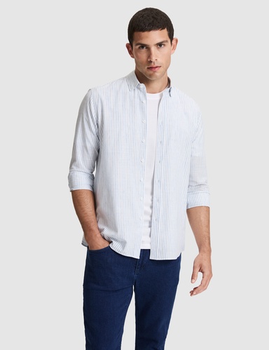 Mavi Regular Fit Uzun Kollu Gömlek