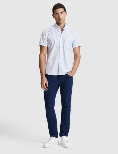 Mavi Regular Fit Kısa Kollu Gömlek