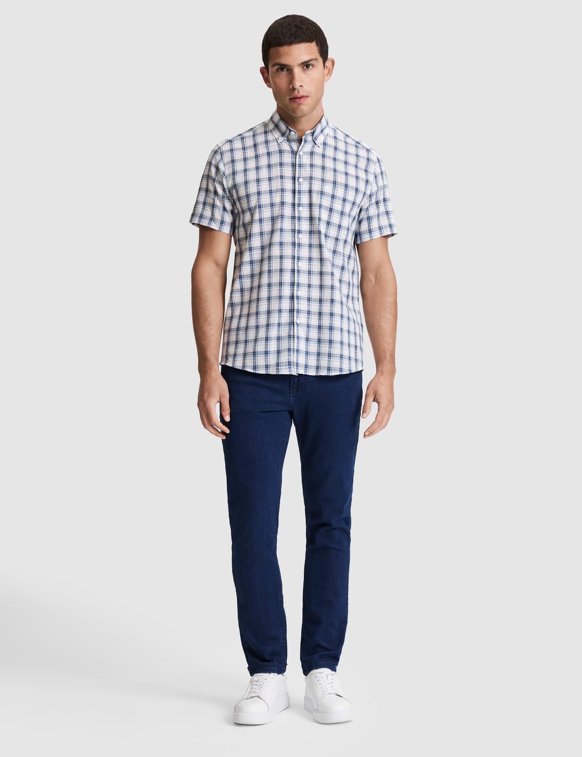 Mavi Regular Fit Kısa Kollu Gömlek - 50320887007