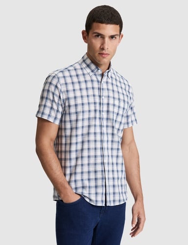Mavi Regular Fit Kısa Kollu Gömlek