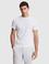 Beyaz Slim Fit %100 Pamuk Bisiklet Yaka Likralı Basic Tişört