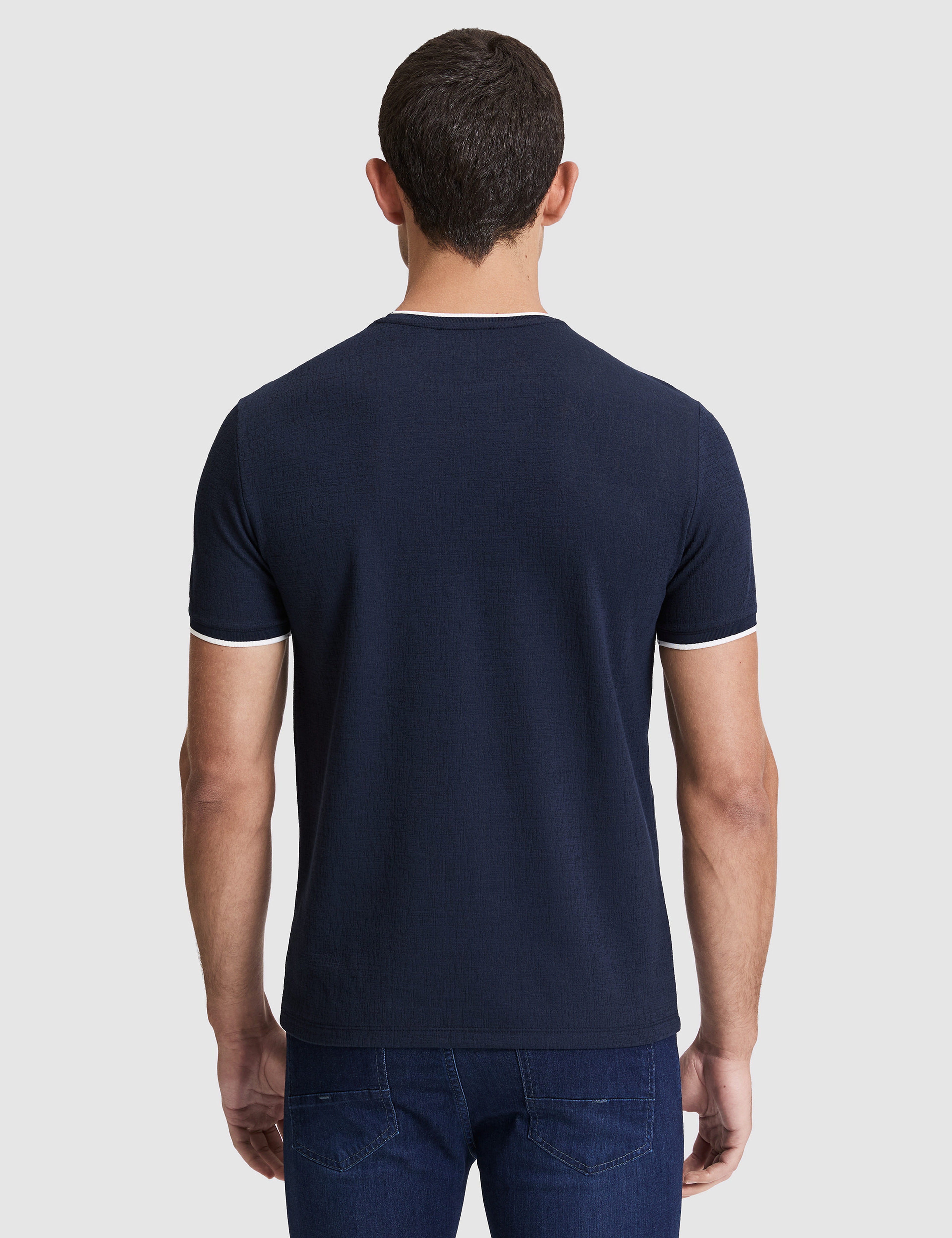 Lacivert Slim Fit Tişört - Image 5