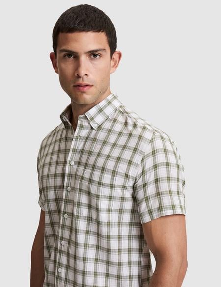 Haki Regular Fit Kısa Kollu Gömlek - 50320887021