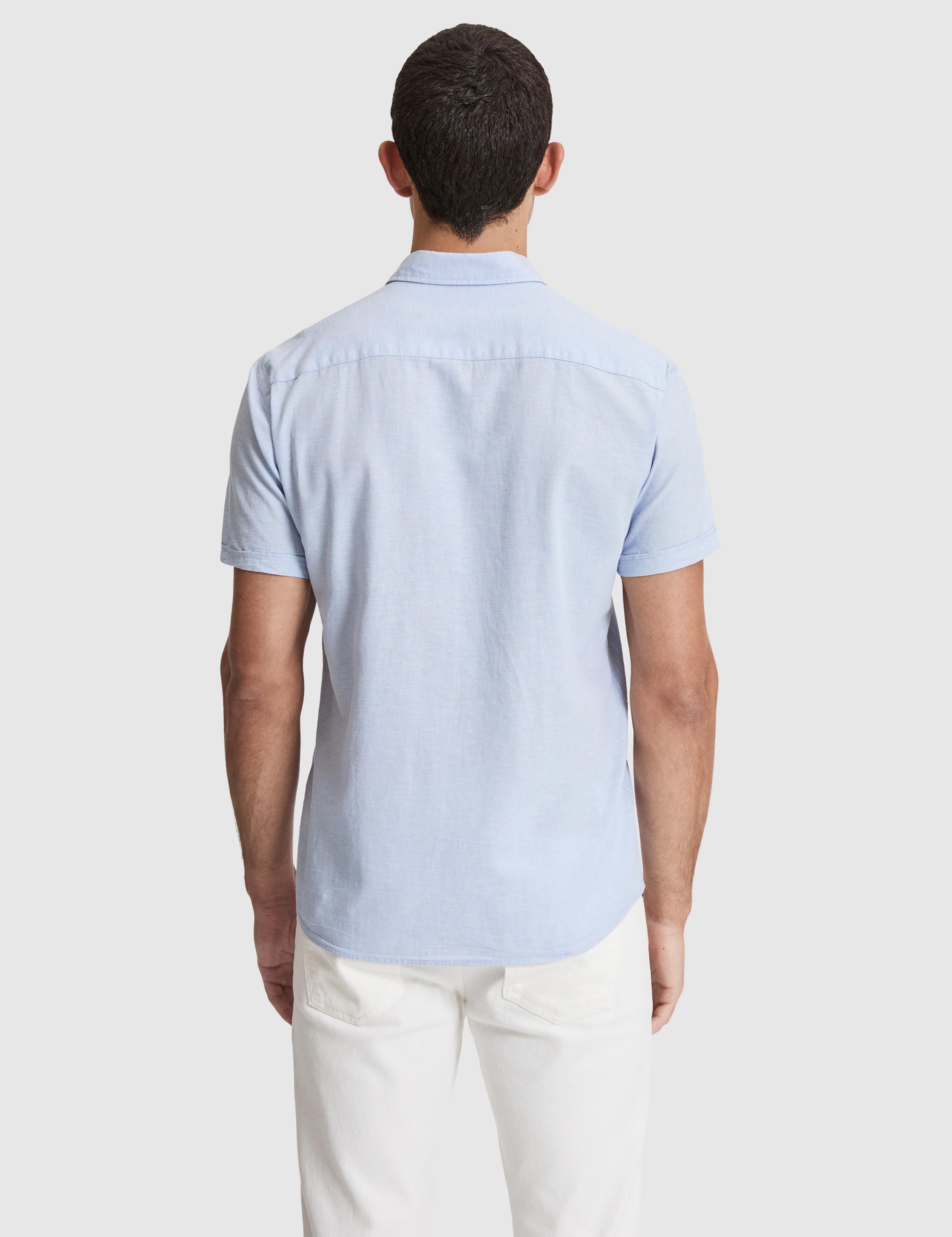 Açık Mavi Regular Fit Kısa Kollu Gömlek