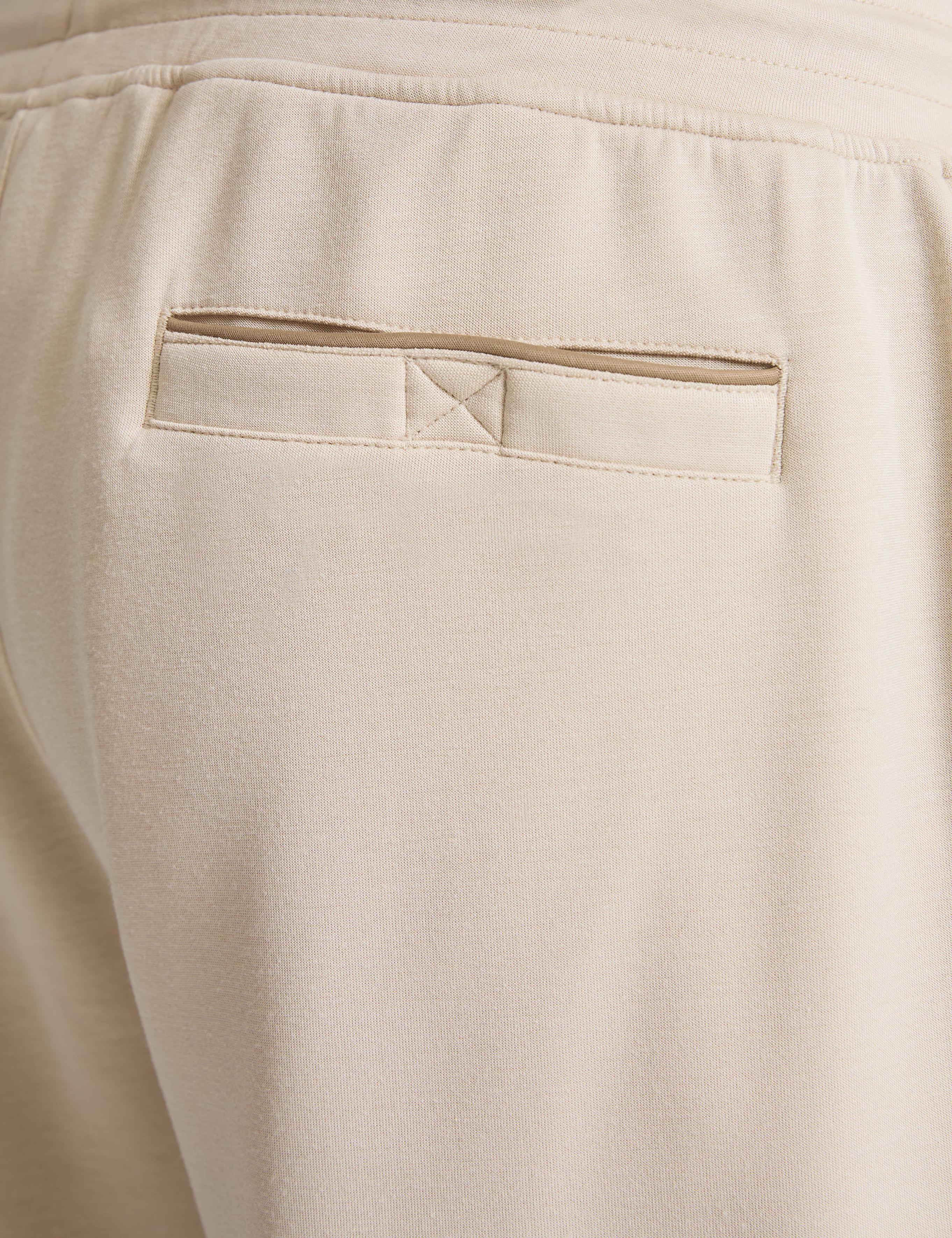 Bej Comfort Fit Örme Şort
