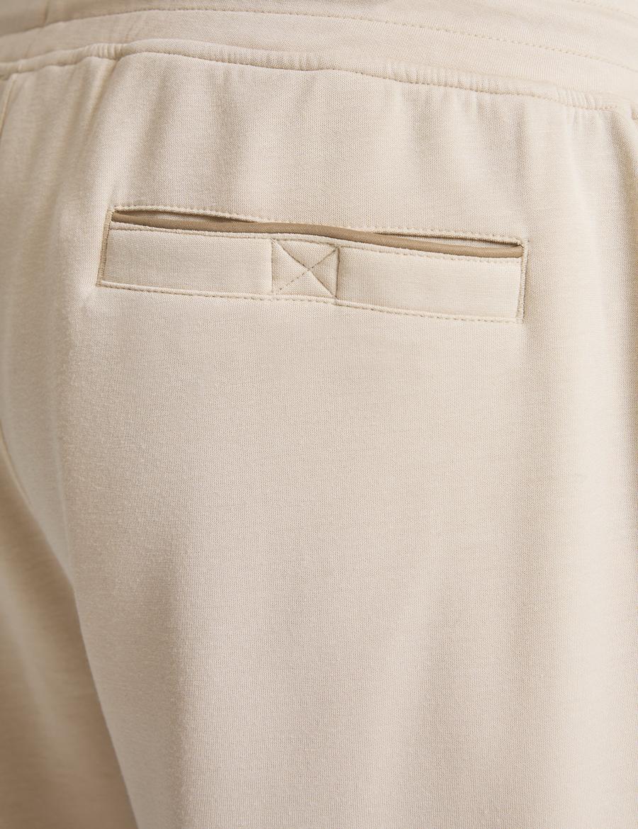 Bej Comfort Fit Örme Şort
