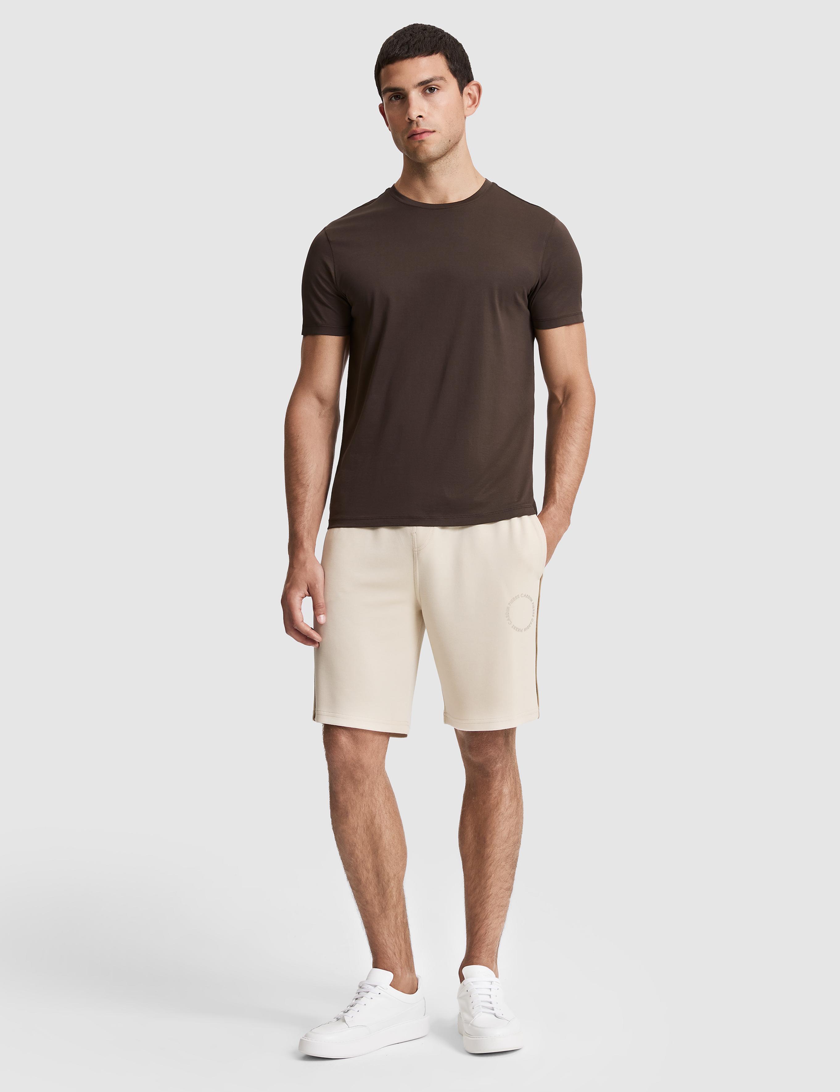 Bej Comfort Fit Örme Şort