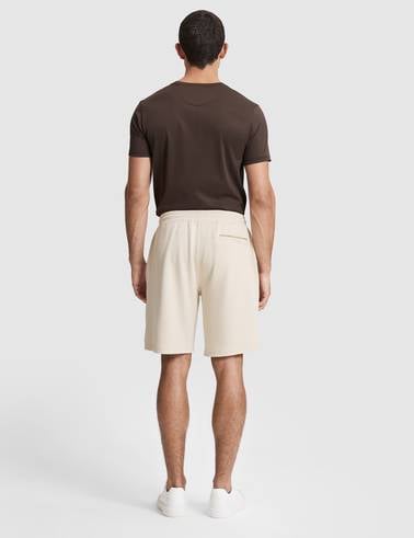 Bej Comfort Fit Örme Şort
