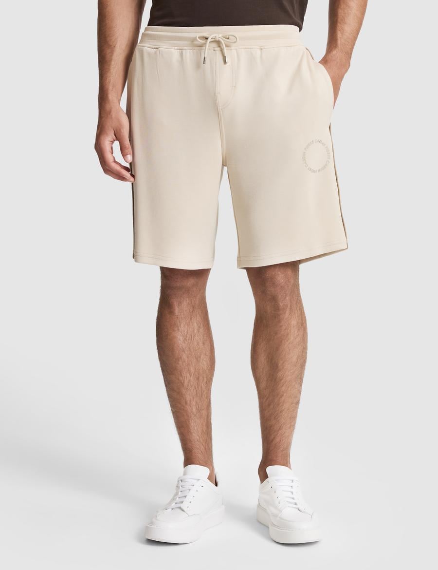 Bej Comfort Fit Örme Şort