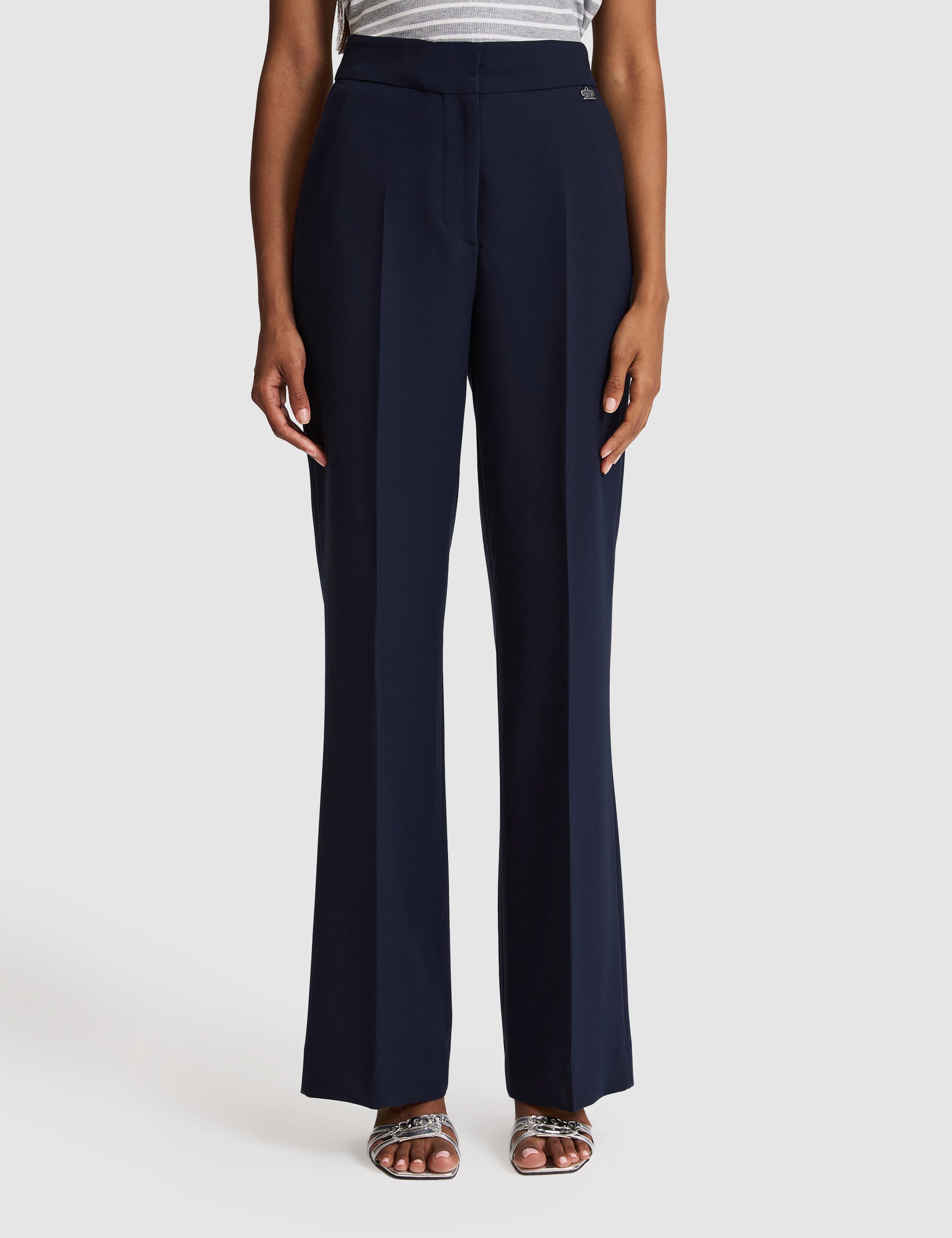 Lacivert Flare Fit Kumaş Pantolon - 50323329005