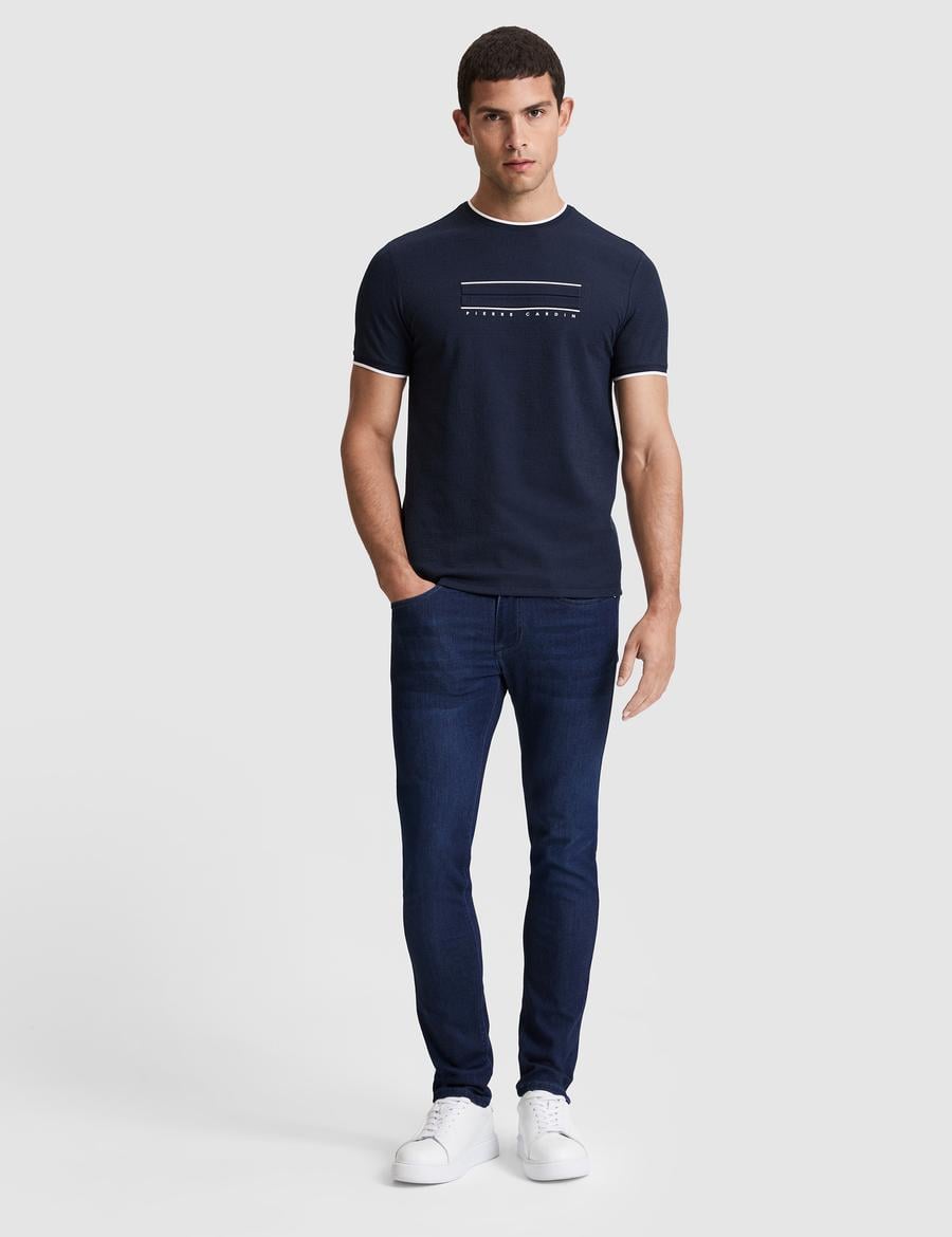 Lacivert Slim Fit Jean Pantolon