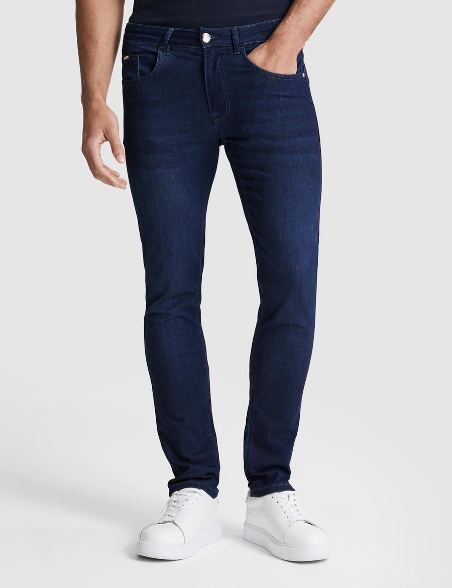 Lacivert Slim Fit Jean Pantolon