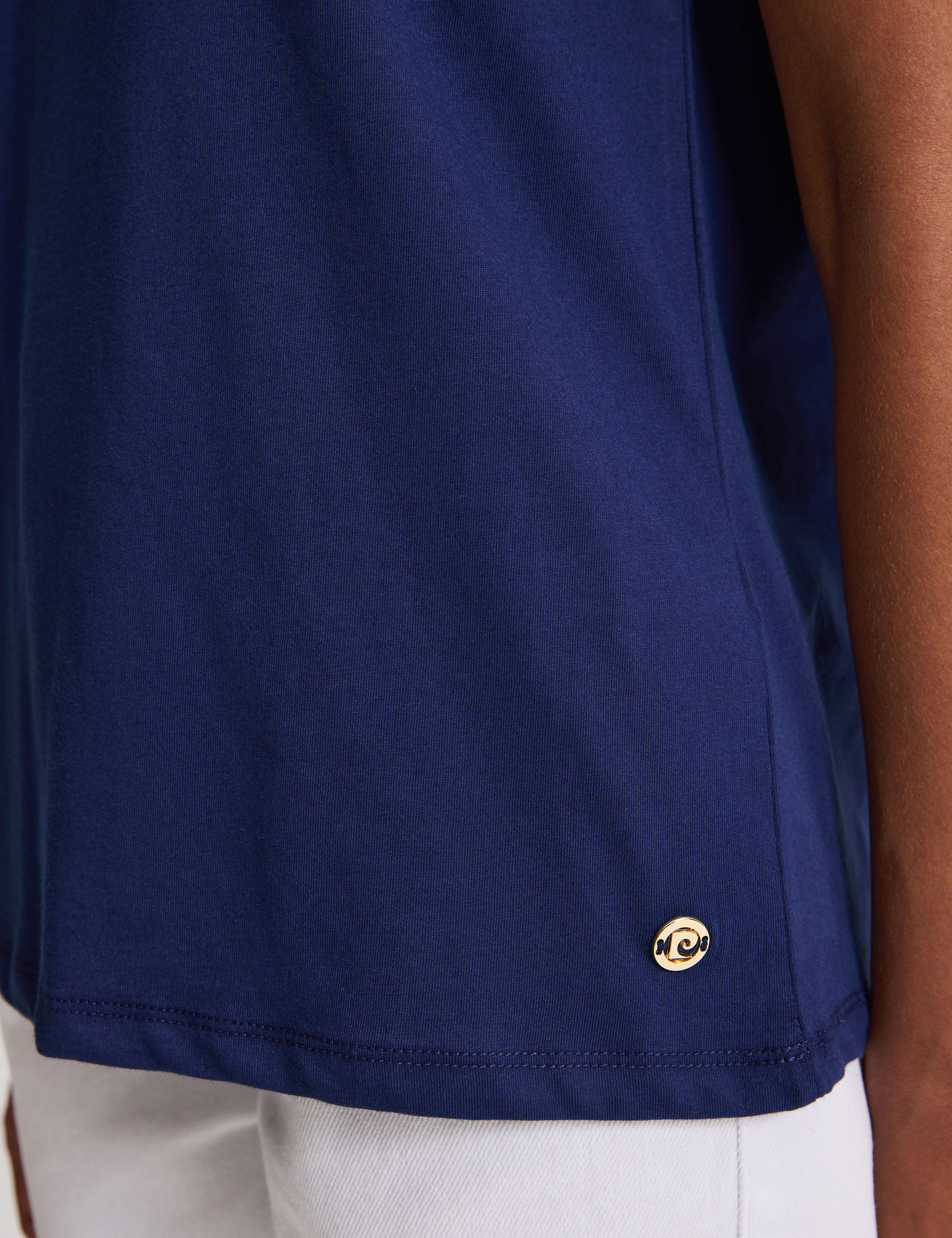Lacivert Regular Fit Basic Tişört