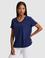 Lacivert Regular Fit V Yaka Basic Tişört