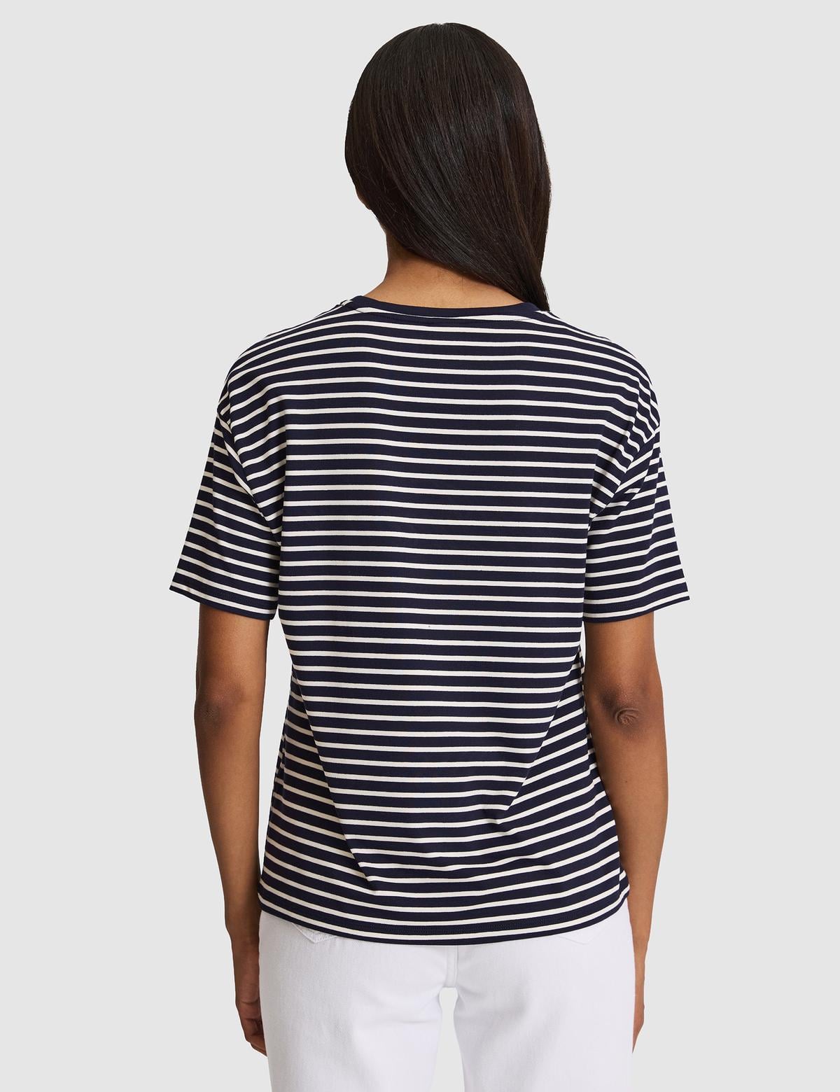 Lacivert Comfort Fit Tişört - 50319855016