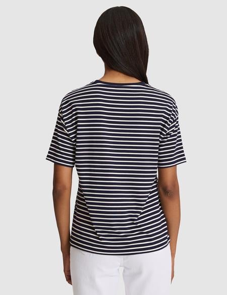 Lacivert Comfort Fit Tişört - 50319855016