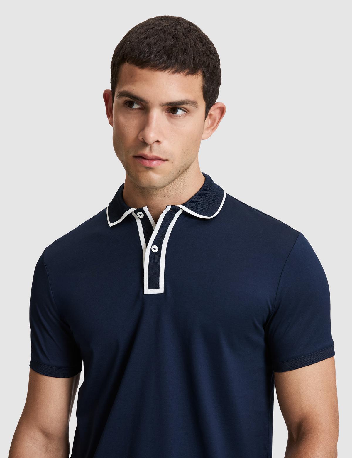 Lacivert Slim Fit %100 Pamuk Polo Yaka Tişört - 50321049025