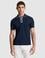 Lacivert Slim Fit %100 Pamuk Polo Yaka Tişört