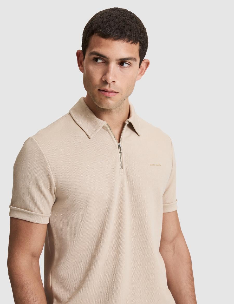 Koyu Bej Regular Fit Polo Yaka Tişört