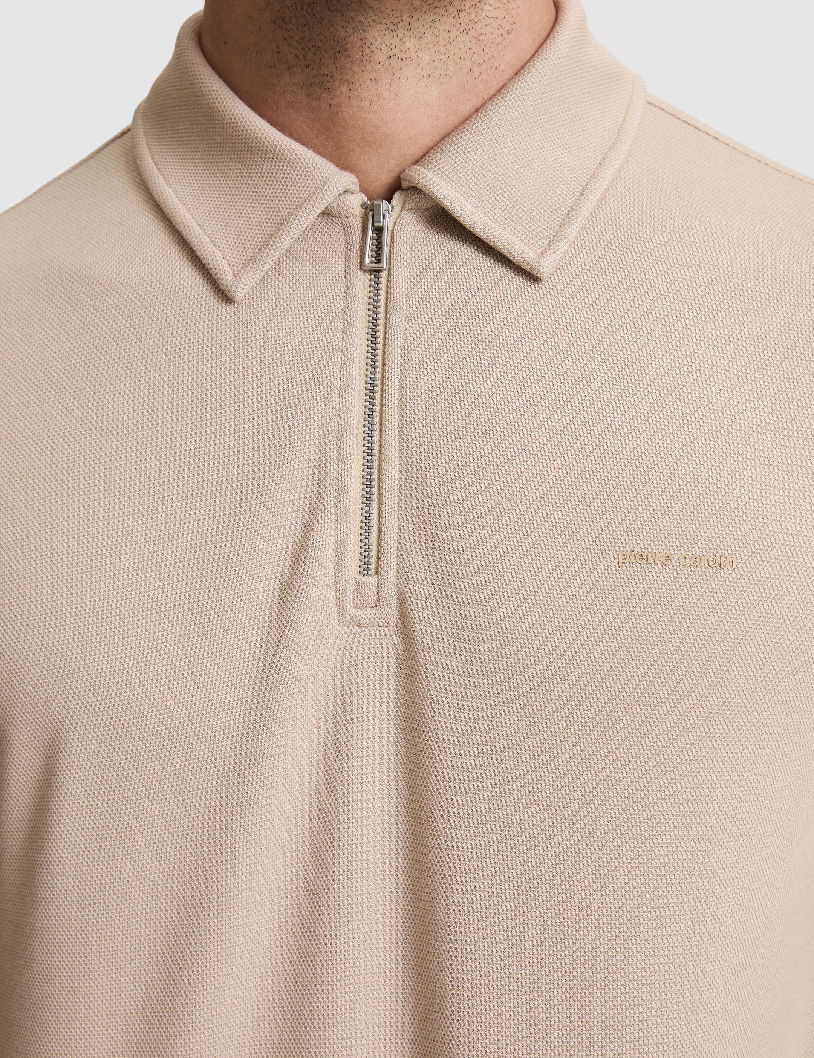 Koyu Bej Regular Fit Polo Yaka Tişört