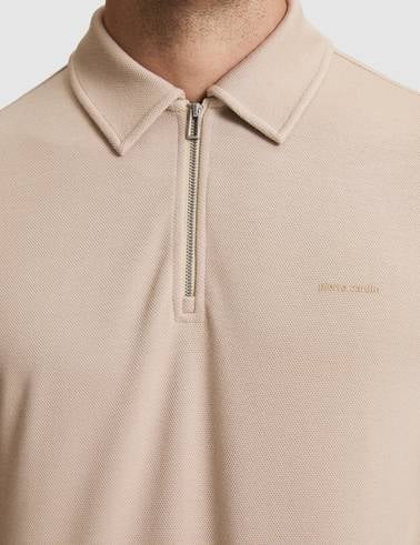 Koyu Bej Regular Fit Polo Yaka Tişört