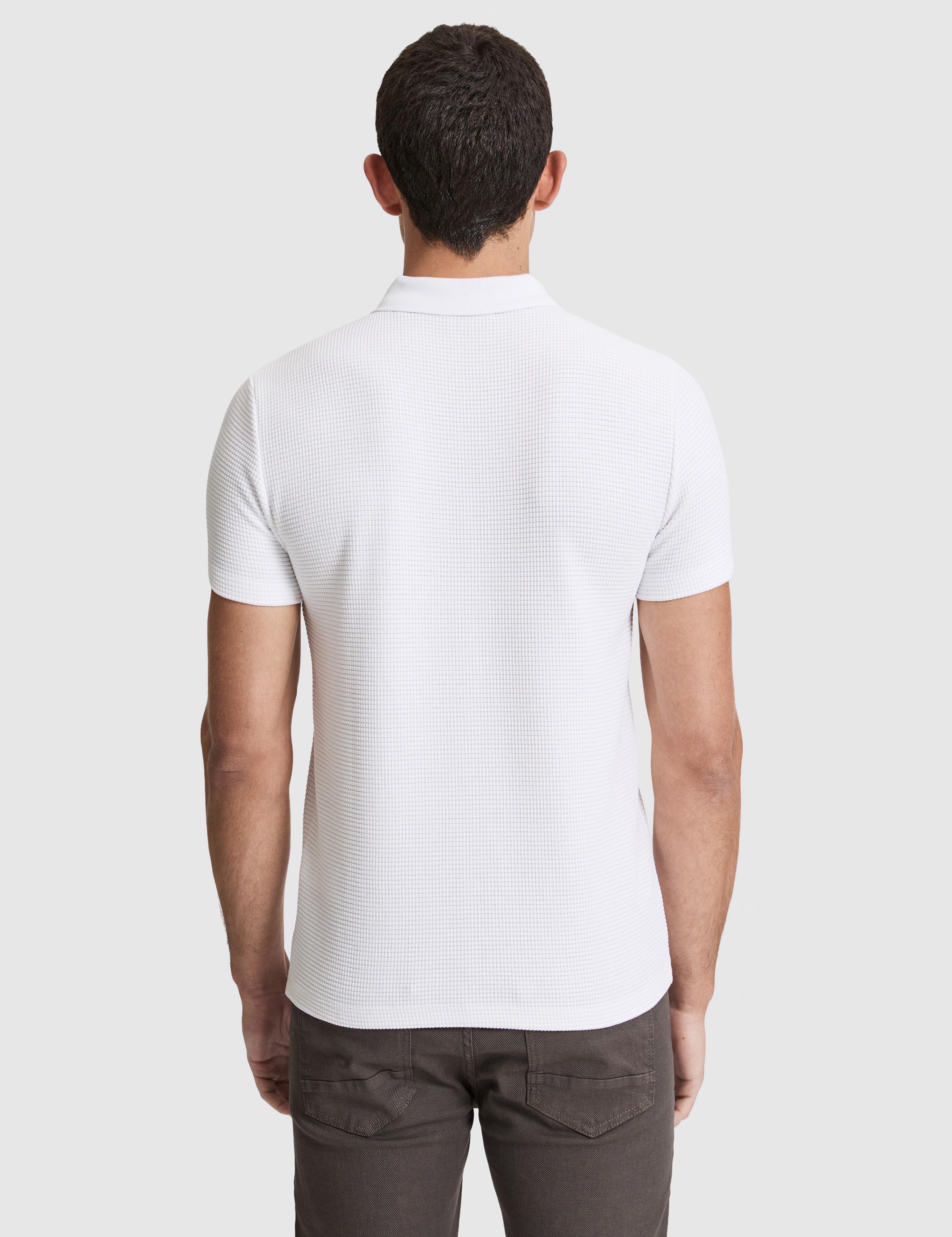 Ekru Slim Fit Fermuarlı Polo Yaka Tişört