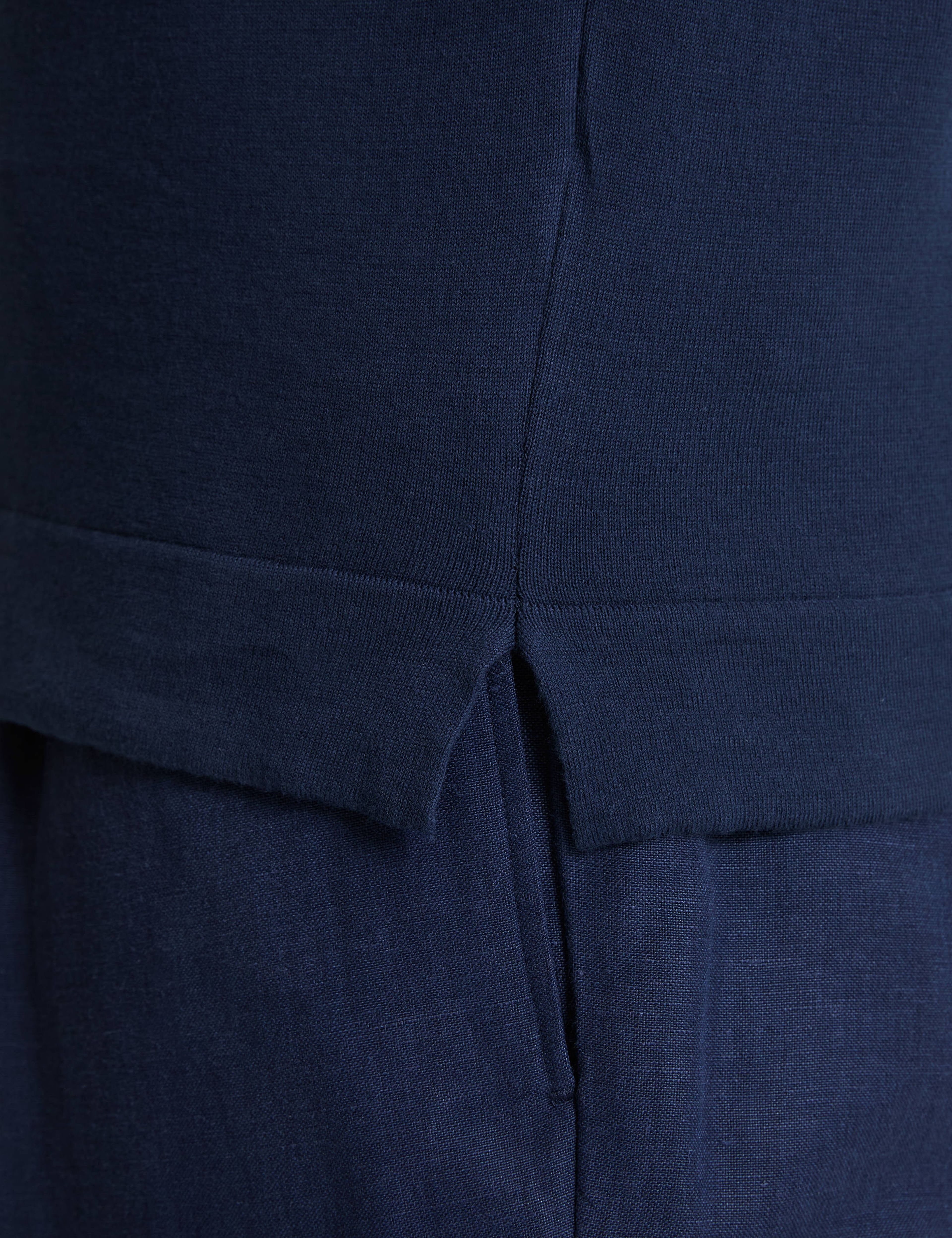 Lacivert Slim Fit %100 Pamuk Bisiklet Yaka Triko Tişört - Image 6