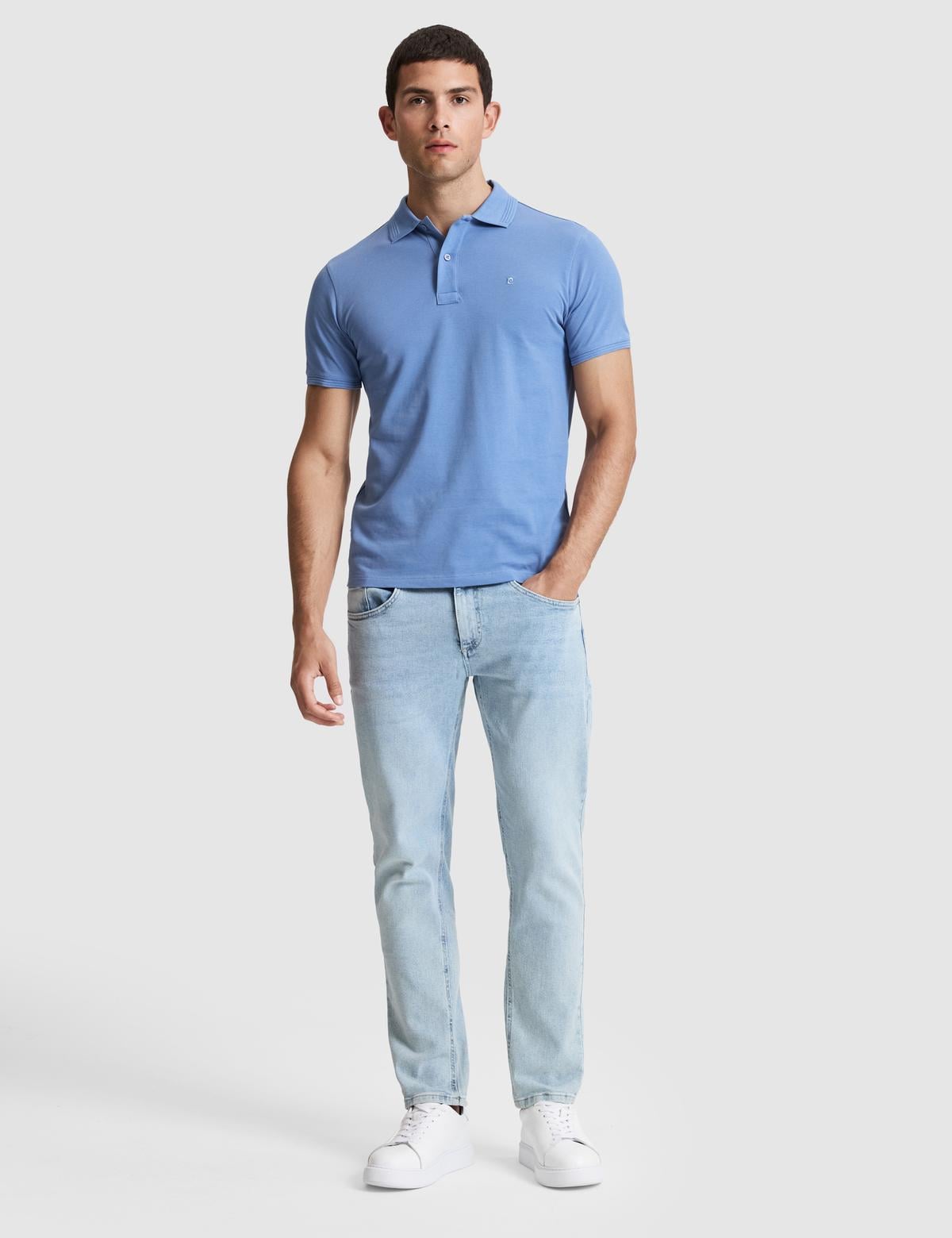 Mavi Slim Fit %100 Pamuk Düğmeli Polo Yaka Basic Tişört - 50321128075
