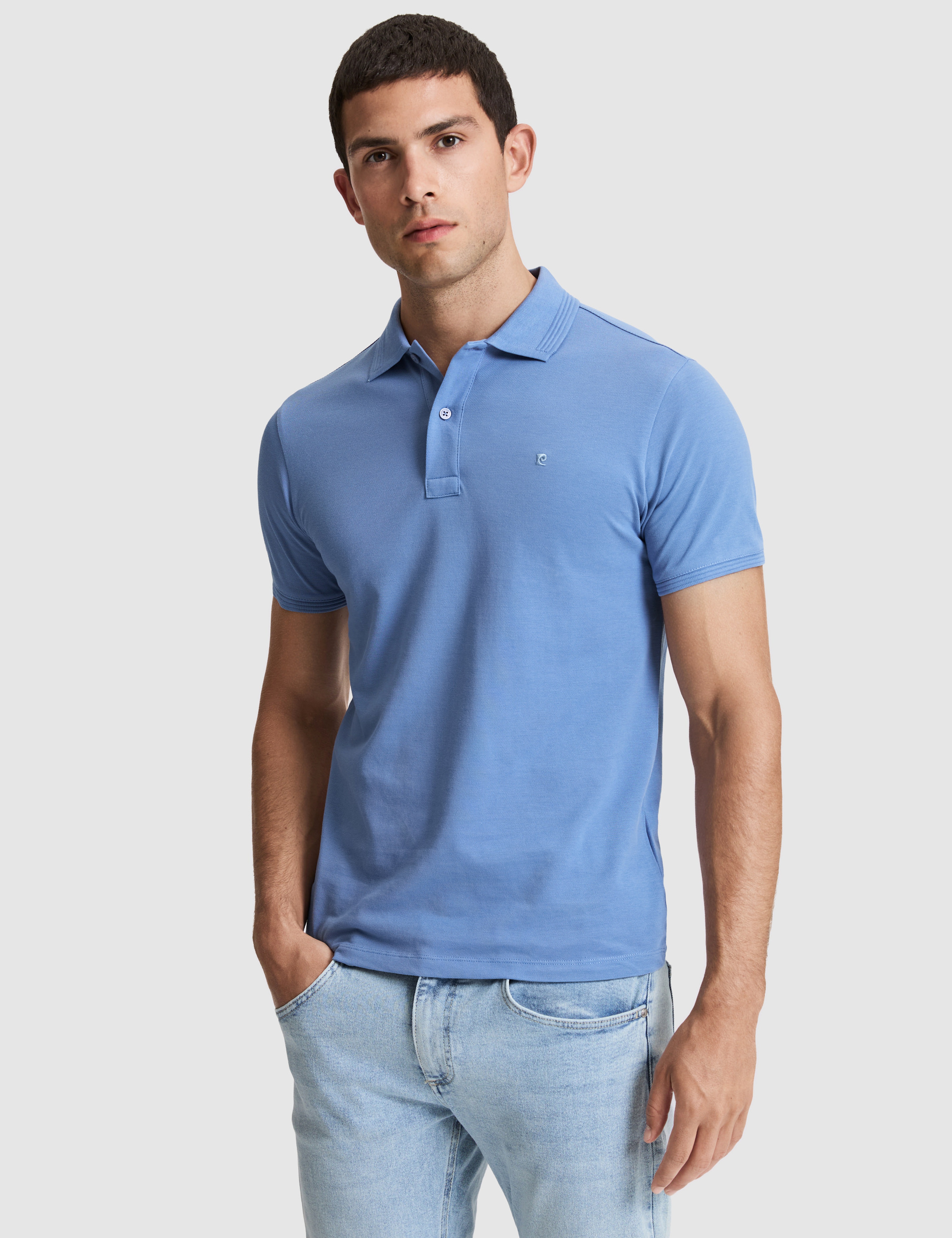 Mavi Slim Fit %100 Pamuk Düğmeli Polo Yaka Basic Tişört