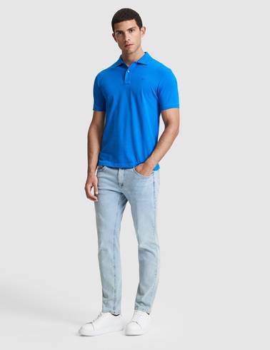 Sax Slim Fit %100 Pamuk Düğmeli Polo Yaka Basic Tişört