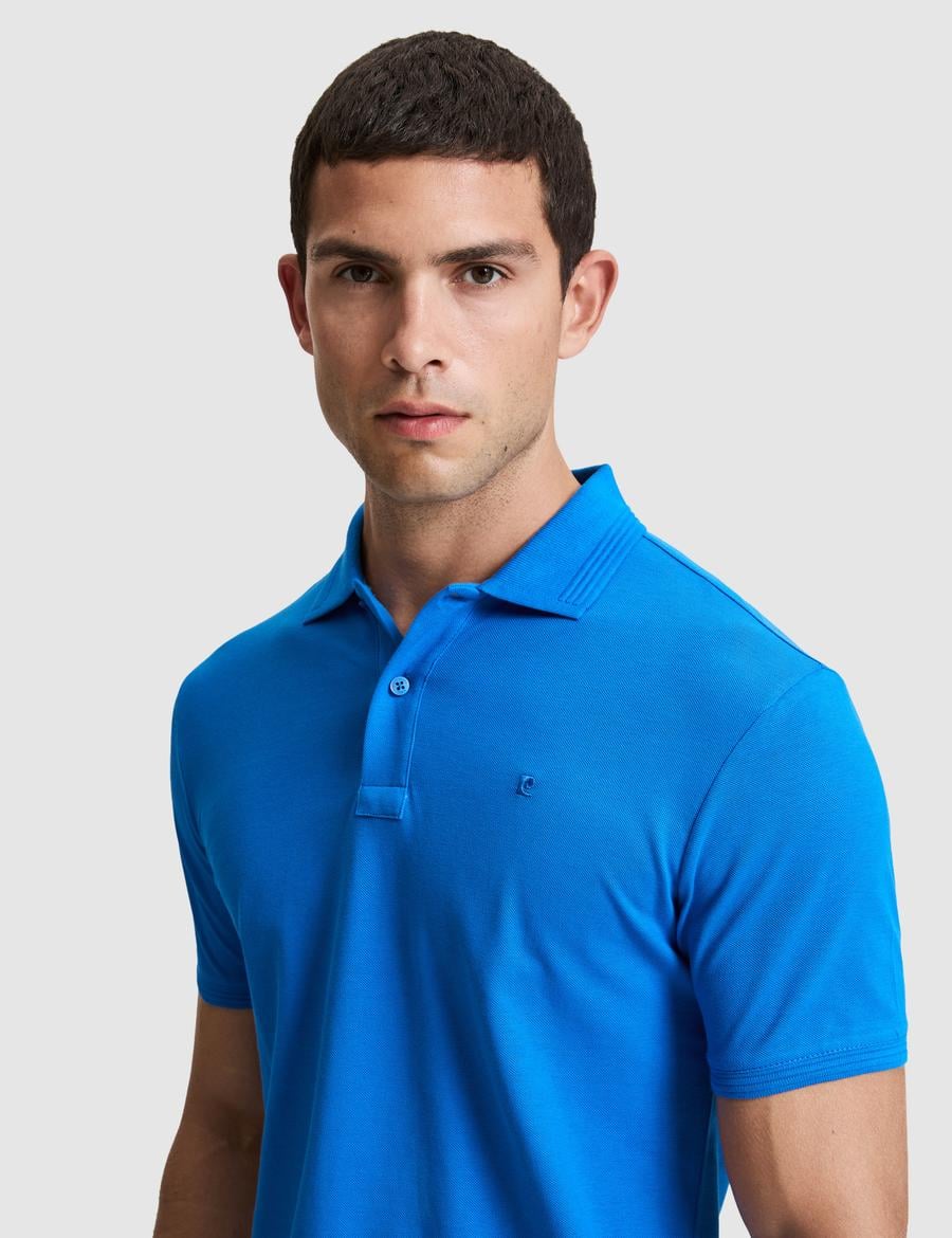 Sax Slim Fit %100 Pamuk Düğmeli Polo Yaka Basic Tişört