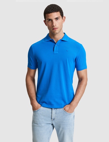 Sax Slim Fit %100 Pamuk Düğmeli Polo Yaka Basic Tişört