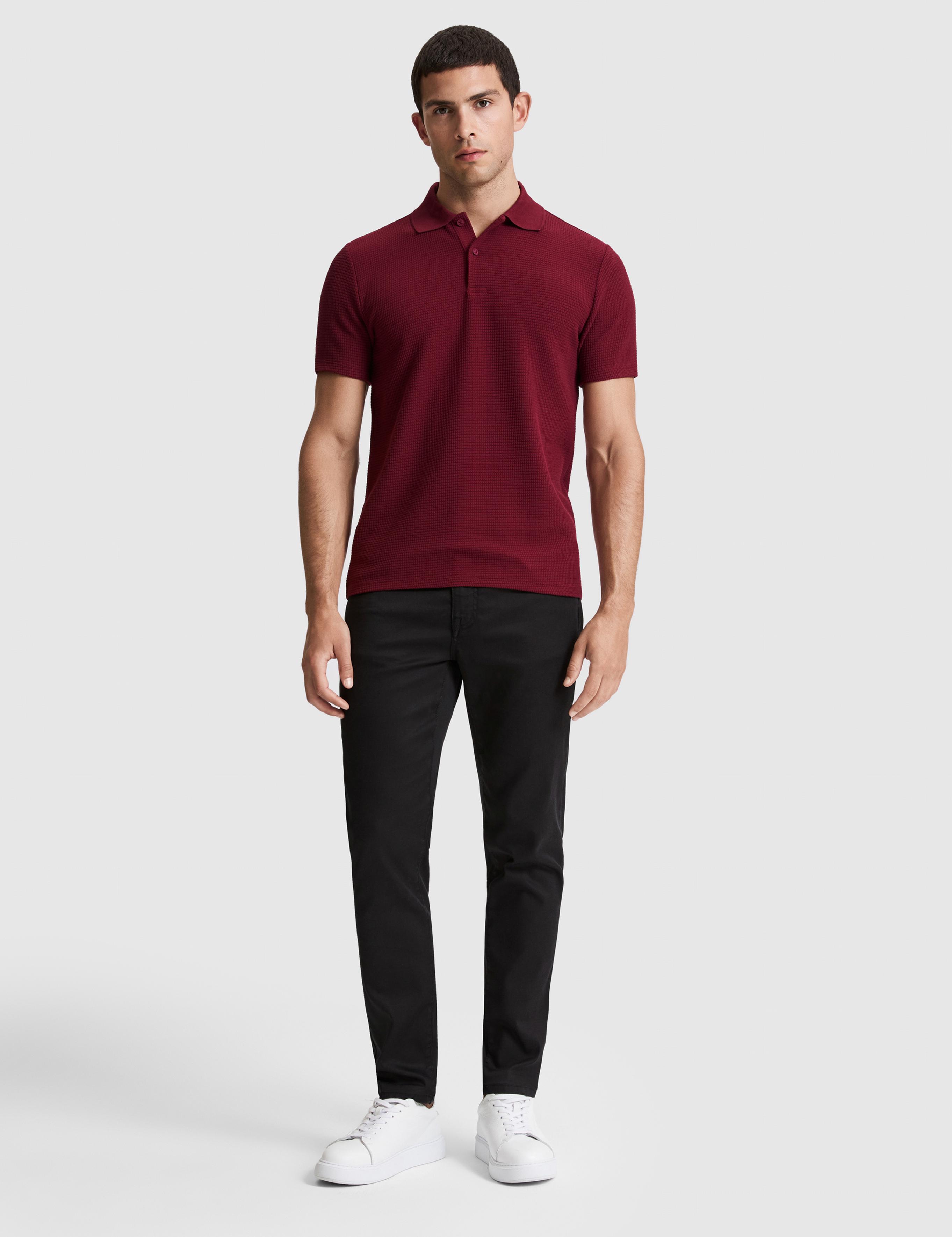 Bordo Regular Fit Polo Yaka Tişört