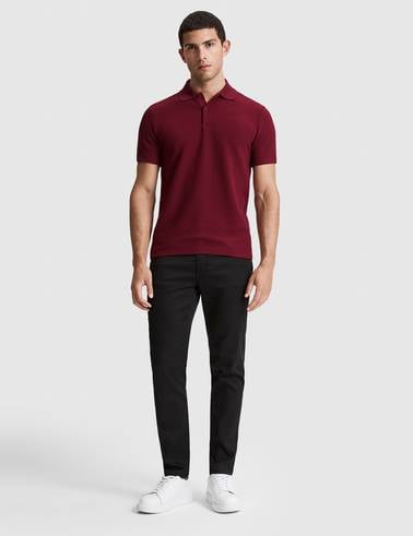 Bordo Regular Fit Polo Yaka Tişört