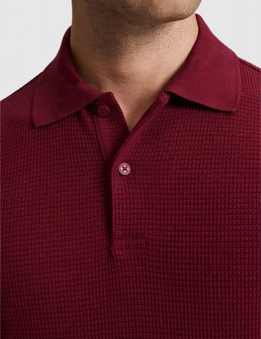 Bordo Regular Fit Polo Yaka Tişört