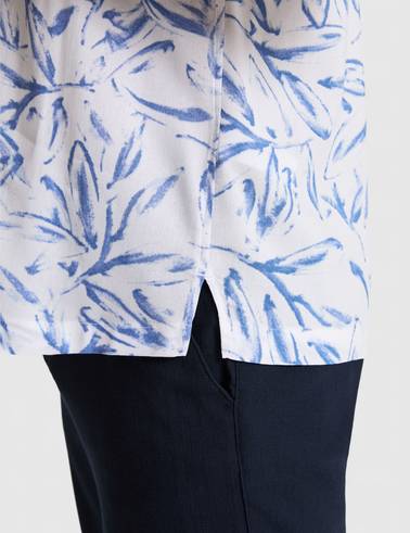 Açık Mavi Oversize Kısa Kollu Gömlek
