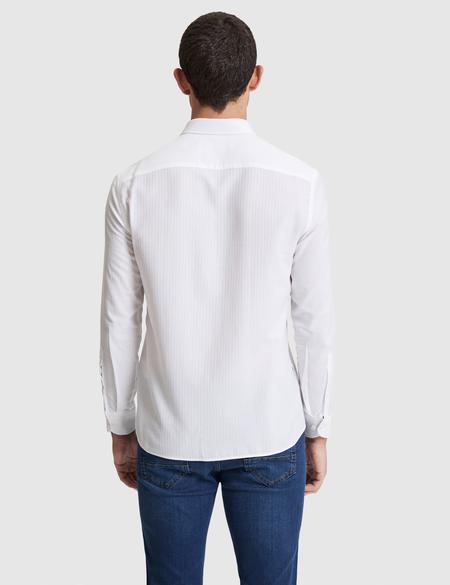 Beyaz Regular Fit Uzun Kollu Gömlek - 50320920011